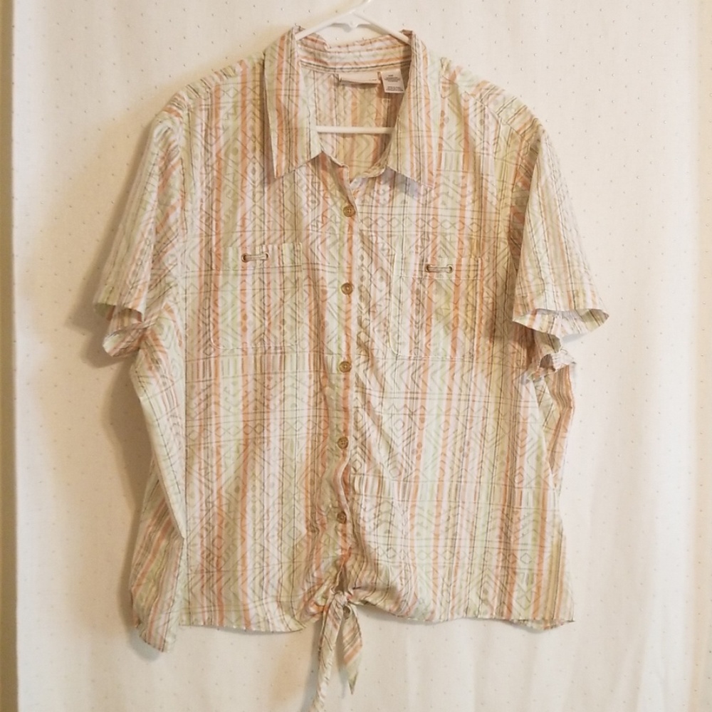 Alfred Dunner Short Sleeve Top size 24W
